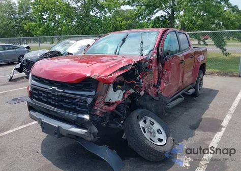 2021 Chevrolet Colorado 4Wd Short Box Z71 из США, поврежденный, VIN 1GCGTDEN9M1109865